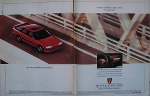 PUBLICITÉ DE PRESSE 1989 NOUVELLE ROVER 800 FASTBACK VERS UNE AUTRE CONDUITE - Bild 1 von 1