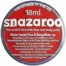 Snazaroo Face Paint Colours 18ml Bright Red 1118055
