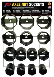 AXLE NUT SET/DISPLAY | 14 PC | USA - Picture 1 of 2