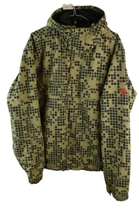 H&M Sport Mens Camo Style pullover Cagoule Jacket Size L 1/2 Zip Coat - Picture 1 of 9