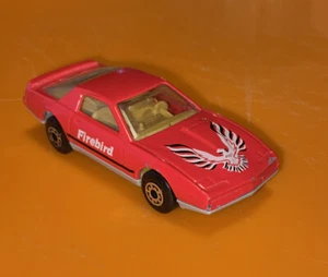 Vintage Matchbox 1982 PONTIAC FIREBIRD SE Rare Red Original Old Car White Eagle - Picture 1 of 7