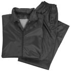 Waterproof Jacket Trousers Suit Hooded Mens Rain Set Fishing Hiking Black S-Xxl