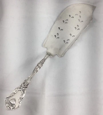 Great Coin Silver Ball, Thompkins & Black New York Large Pierced Slice- 11 7/8" - Image 1 of 4