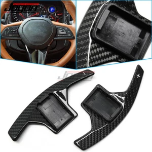 Real Carbon Steering Wheel Paddle Shifter For Nissan GT-R GTR R35 2018 2019 2020 - Picture 1 of 9