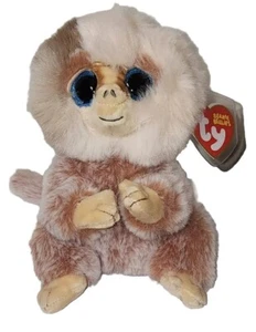 Ty Beanie Baby Bellies - STUBBY the Monkey (6 Inch) NEW MWMTs Stuffed Animal Toy - Picture 1 of 6
