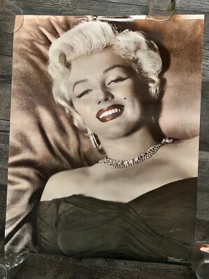 MARILYN MONROE Diamonds Vintage Poster 1989 Hot Girl Mancave Office Home Décor - Image 1 of 4