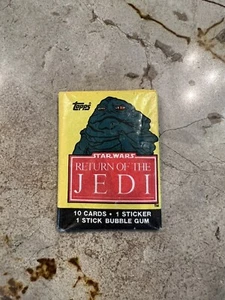 1983 Topps Star Wars Return of the Jedi Factory Sealed Wax Pack Jabba - Bild 1 von 4