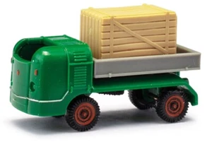 Busch 211003211 - 1/160 / N Multicar M21 With Wooden Crate, Green - New - Picture 1 of 1