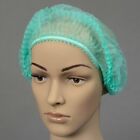 100x Green Mob Caps Disposable Hair Nets Kitchen Head Covering