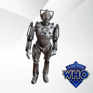 Doctor Who Cyberman 6" Figur mit blauen Augen (2006) Worldwide Ltd - Bild 1 von 6