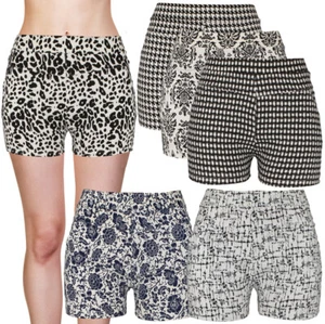 Women's Shorts, 4 Pocket Print Design, Casual Comfortable Sexy - Picture 1 of 8
