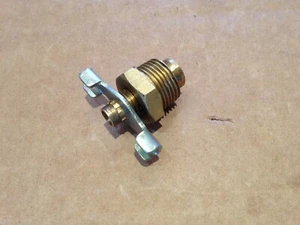 BRASS DRAIN VALVE 3/8 BST THREAD NSN 4820-99-738-9366 - Picture 1 of 1