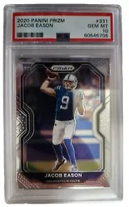 Panini Prizm #331 2020 Jacob Eason Rookie radiocontrol PSA 10 gemas como nuevo Indianapolis Colts - Imagen 1 de 2