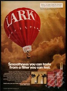 LARK Filter Cigarettes 1974 Vintage Print Ad