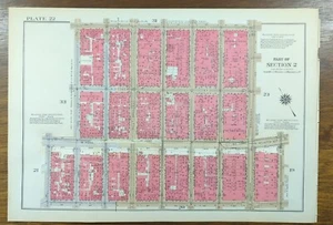 1934 GREENWICH VILLAGE MANHATTAN Map NEW YORK CITY NY ~ Old Vintage Original - Picture 1 of 12