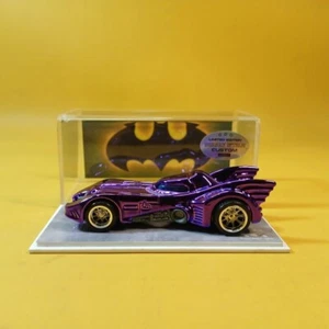 Hot Wheels BATMAN BATMOBILE B3542 Purple CHROME (WANGSTAR CUSTOM) M/M REAL RIDER - Picture 1 of 15