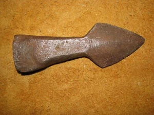 Antique Hand Forged Iron Spear Head - Picture 1 of 9