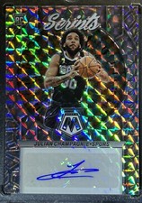 2022-23 Mosaic “Scripts” Julian Champagnie Rookie Autograph Silver Mosaic Prizm