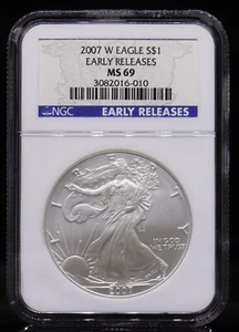 2007-W American Eagle NGC MS69 - Picture 1 of 4