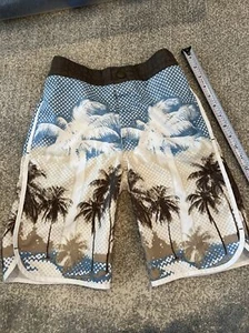 Preowned Boy's Swim Trunks Gymboree Size 10 Palm Trees Pockets - Picture 1 of 5