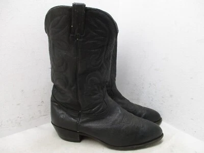 Botas vaqueras vaqueras de cuero negras Durango para hombre talla 10,5 EE Foto 1 de 4
