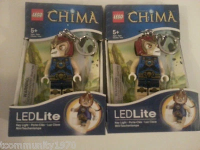 Lego Chima Laval Llaveros con Luz LED - Juego de DOS - Regalo de Vacaciones Foto 1 de 2