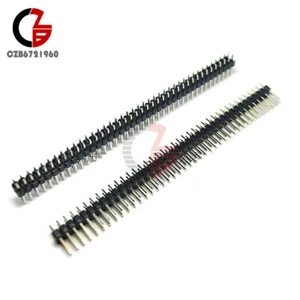50PCS 2.54mm 2 x 40 Pin Male Double Row Pin Header Strip - Picture 1 of 4
