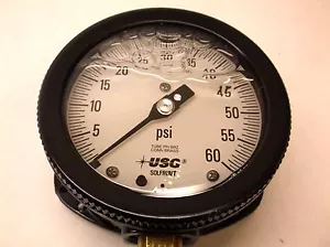 Manómetro Lleno 0 a 60 psi 4-1/2 pulgadas Dial Tamaño NUEVO - Imagen 1 de 6
