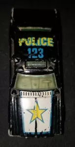 vintage hot wheels 123 police car 1977 mattel malaysia - Picture 1 of 5