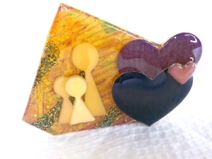Vintage Lucinda People Pins - Herzen - Glitzer & Menschen - Art.-Nr. 4332 - Bild 1 von 3