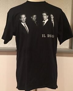 IL DIVO World Tour 2006 Concert T Shirt Black Anvil Large