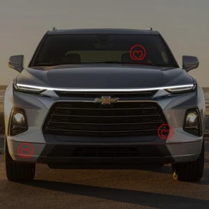 Front Grille Trim LED Hood Strip Lights DRL Decorative Lamps For Chevy Blazer - Picture 1 of 11