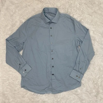 Рубашка на пуговицах мужская Versace V-1969 Abbigicatedo Sportivo SRL размер XL синяя - Изображение 1 из 4