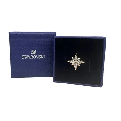 Anel Swarovski Symbolic Star Motif branco, banhado a ouro rosa tamanho 6 / EUR 52 - Imagem 1 de 4