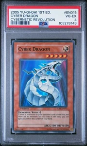Yu-Gi-Oh! - Cybernetic Revolution Cyber Dragon 2005 CRV-EN015 1st Edition PSA 4 - Picture 1 of 2