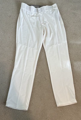 Adidas Mens Baseball Pants White Size Large 32" inseam. NEW with TAGS - Image 1 of 4