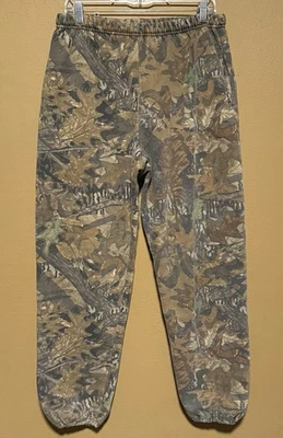 Pantalones deportivos grandes vintage Jerzees al aire libre roble musgo camuflaje camuflaje Foto 1 de 3