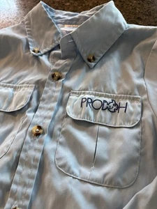Light blue Prodoh Founders Kids Vented Fishing Shirt Size 7 - Picture 1 of 7