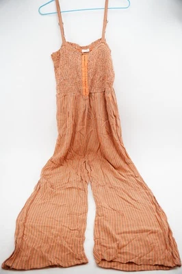 Camiseta Aeropostale Feminina Muito Bom Estado M Laranja Média Perna Larga Shirred Alças Ajustáveis - Imagem 1 de 4