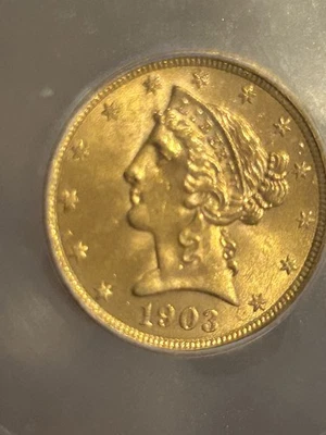 1906 S 5 Dollar Gold Liberty Eagle Nice Luster And Detail - Image 1 of 4