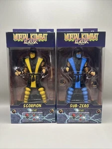 Figuras McFarlane Mortal Kombat Klassic: Escorpión y Sub-cero- 7" totalmente nuevas - Imagen 1 de 7