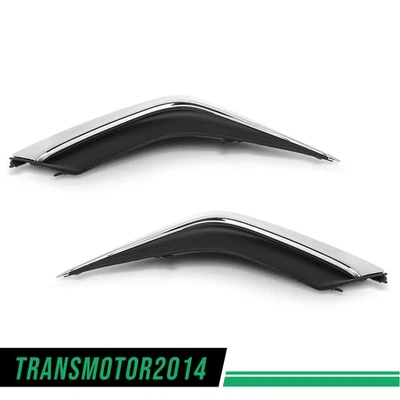 Fit For 2019-2022 Lexus ES300h ES350 2PCS Front Bumper Trims Black&Chrome LH&RH Foto 1 de 4