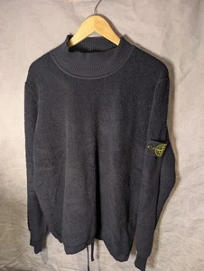 Stone Island Jumper - Alfombra Azul Marino Pila 100% Auténtica - XL Suéter Extra Grande Para Hombre - Imagen 1 de 9