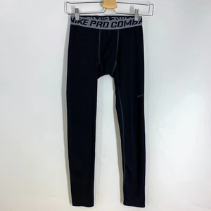 Nike Boys Pro Combat Elastic Waist Under Layer Pants Size L - Picture 1 of 12