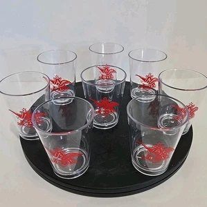 Set of 8 Anheuser-Busch Shot Glasses 3" Reusable Acrylic Washable New - Picture 1 of 5