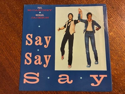 Paul McCartney/Michael Jackson 'Say Say Say' 1983 7" Vinyl 45 Picture Sleeve  NM - Image 1 of 4