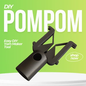 Pompom Factory – Easy DIY Yarn Maker Tool – Craft Perfect Pom-Poms Fast! - Picture 1 of 13