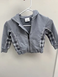 Burberry Kids Sweater Cotton Full Zip Boys Size 4T - Picture 1 of 3