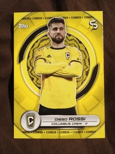 2024 Topps MLS Superstars Diego Rossi Yellow Parallel #65 Columbus Crew - Picture 1 of 2