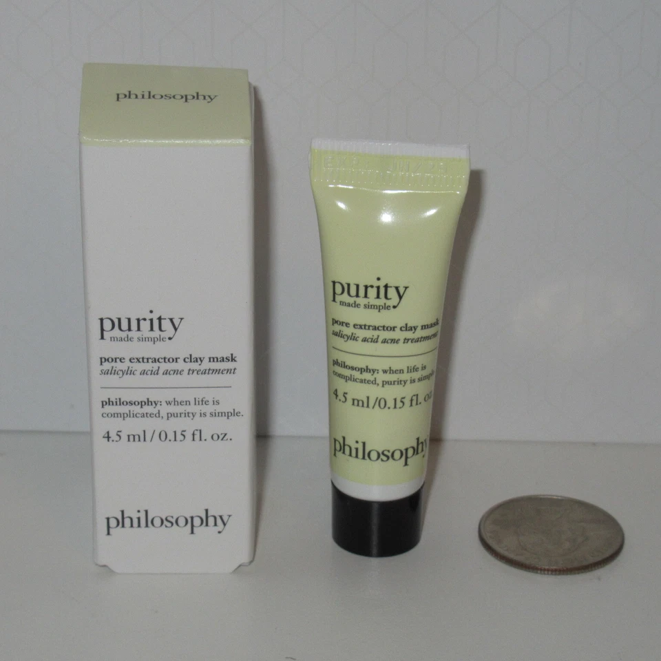 NEW Philosophy Purity Pore Extractor Clay Mask 0.15 fl oz 4.5ml Travel Size - Image 1 of 1